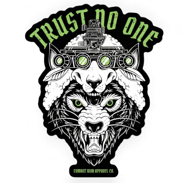Trust No One Decal Sticker For Cheap